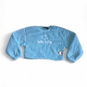 Faux Shearling Hello Kitty Pullover